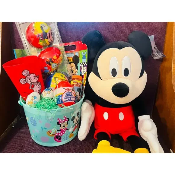 Mickey Mouse Easter bundle 24 inch large Mickey Pillow Buddy, kit ,red cup - Picture 6 of 9